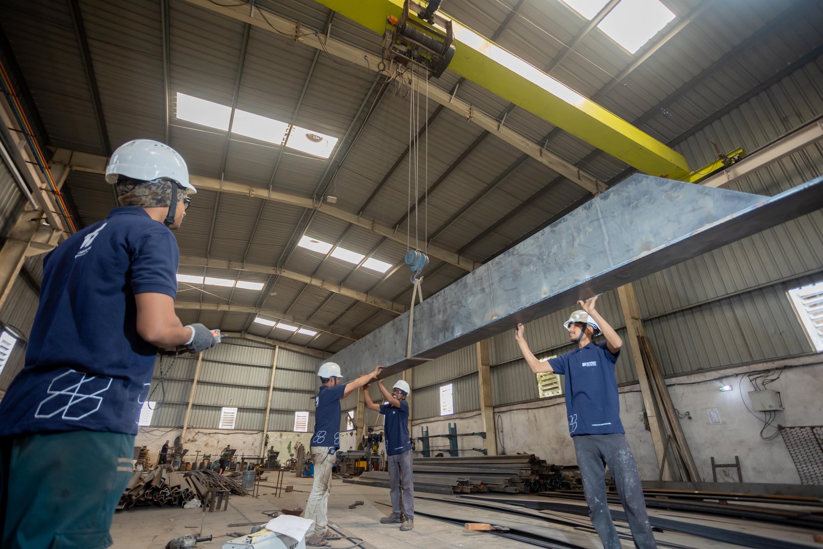 Pre-engineered steel warehouse built by Shah PEB near Indore